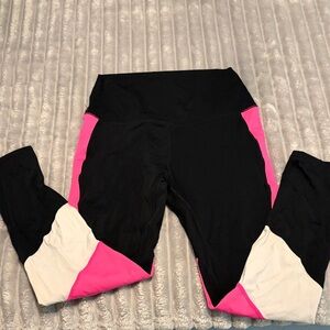 Stylish Women's Leggings in Black, Pink, and White